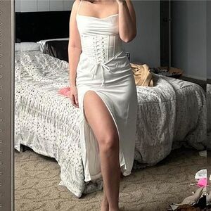 White Corset Dress